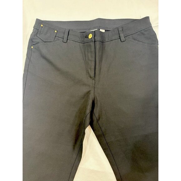 Chico's So Slimming Womens Pants 2.5 Crop US 14 Black - Picture 3 of 5